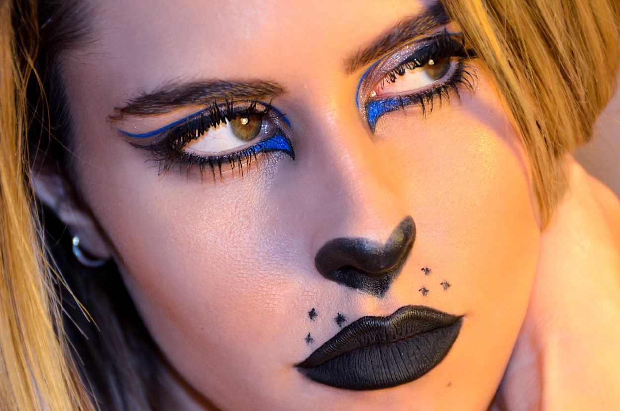 Halloween make up: il mio cat make up con i rossetti We-makeup