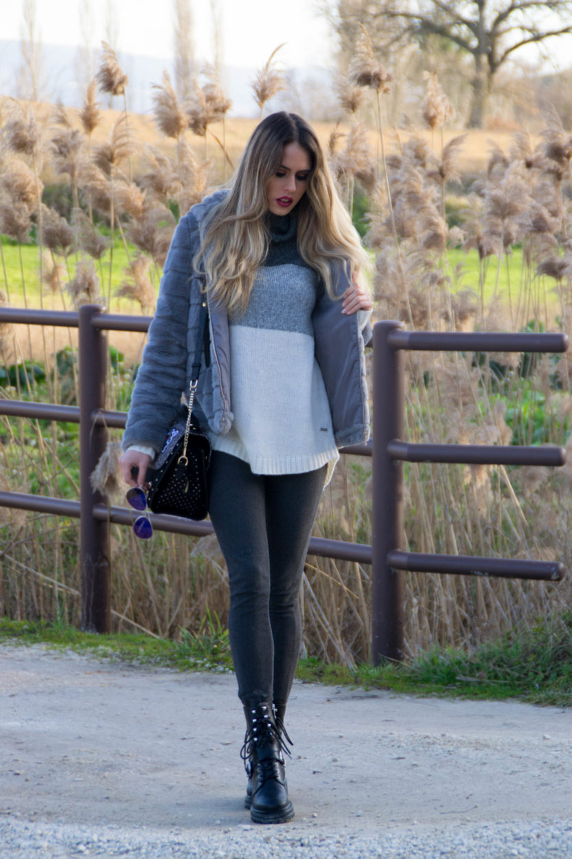 maglione grigio