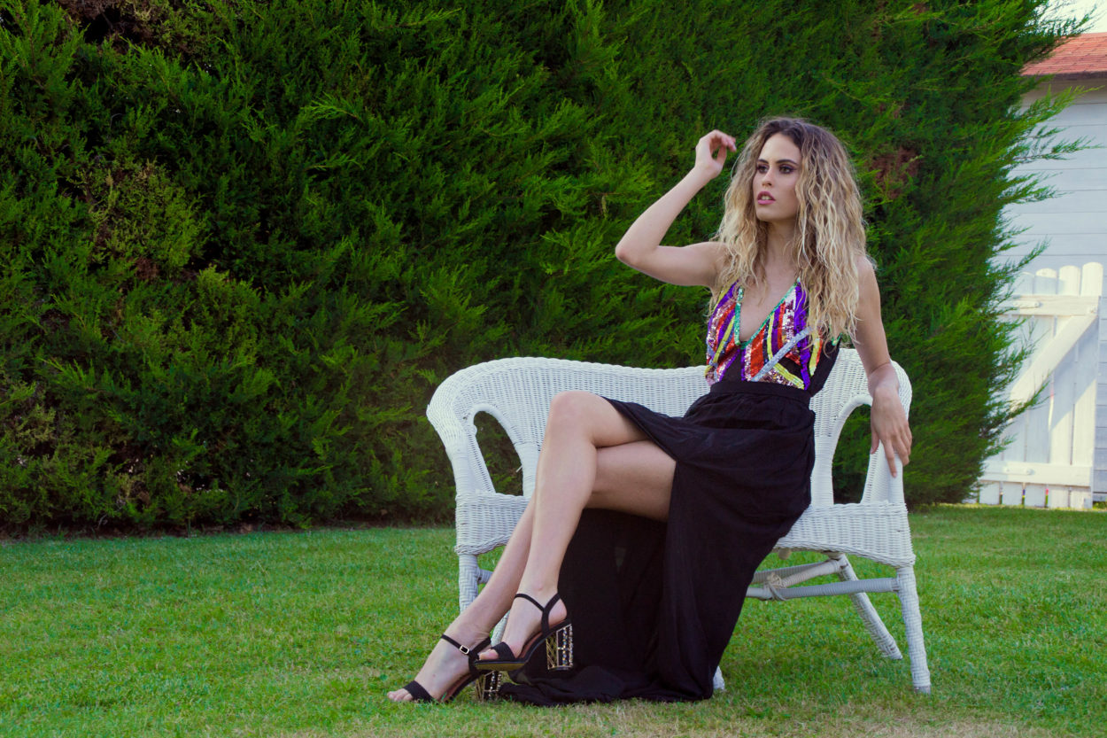 Italian fashion blogger long dress